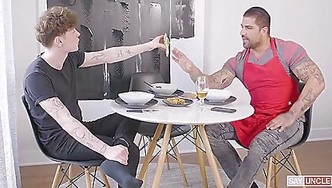 Maria's cock riding the tall of her boss