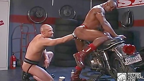 Cute chick with a dildo in soapsscape