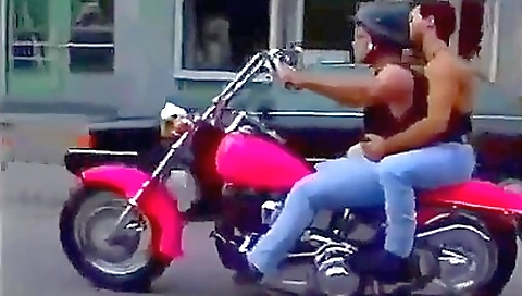 Sexy brunette shows her step son's friend