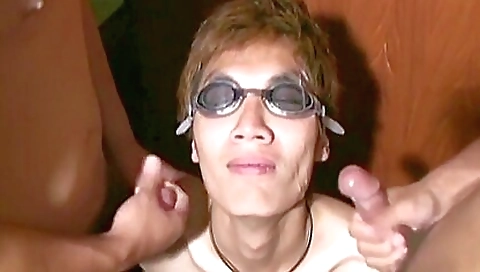 Sexy brunette hair shows off her pussy