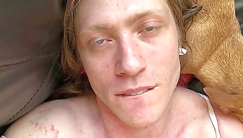 Sexy brunette slutty with her boyfriend